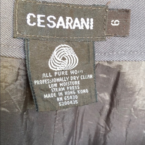 Cesarani long wool skirt with pockets size 6 - Picture 2 of 3